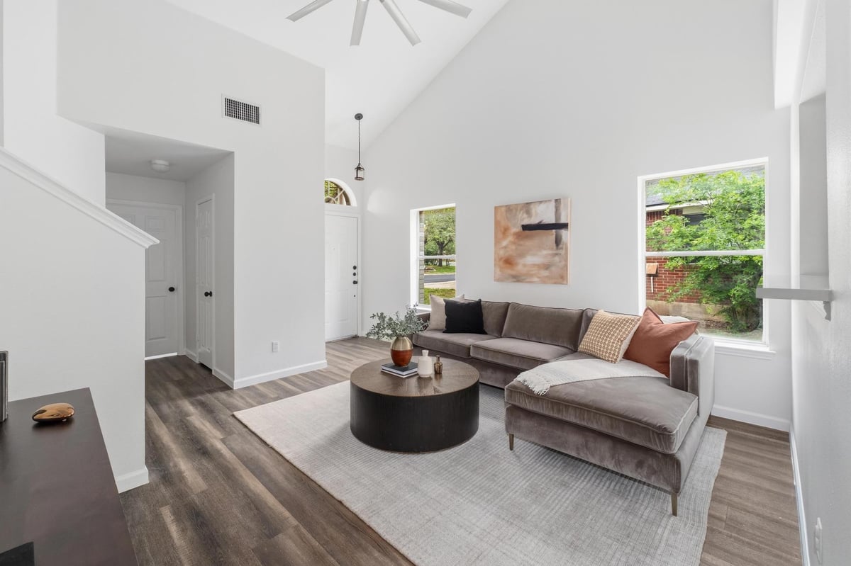 Living area at 11207 Canterbury Tales Ln - 4 bed 2 bath home