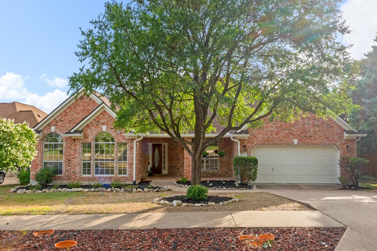 View 11208 CEDARCLIFFE Dr in BLUFFS SEC 1 AT THE VILLAGES 11208 CEDARCLIFFE Dr - front exterior - Luxury home in BLUFFS SEC 1 AT THE VILLAGES, Austin, TX