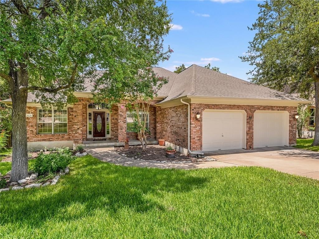 View 11236 Cedarcliffe Dr in Bluffs Sec 1 At The Villages O 11236 Cedarcliffe Dr - front exterior - Luxury home in Bluffs Sec 1 At The Villages O, Austin, TX