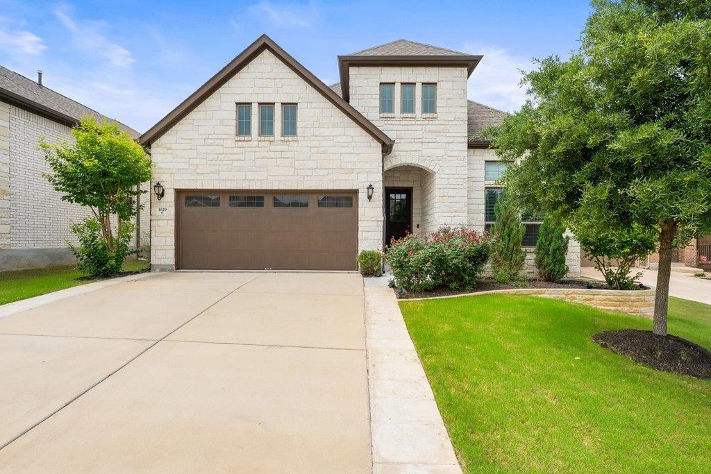 1129 RIVER VISTA Rd - front exterior - Luxury home in WOLF RANCH, Georgetown, TX