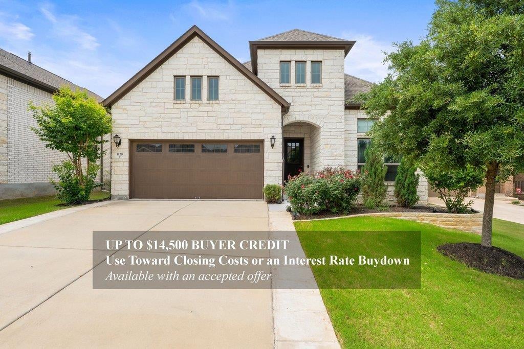 View 1129 River Vista Rd in WOLF RANCH 1129 River Vista Rd - front exterior - Luxury home in WOLF RANCH, Georgetown, TX