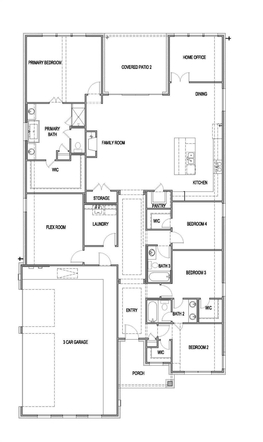 Living area at 113 Booted Eagle Claw Cv - 4 bed 3 bath home