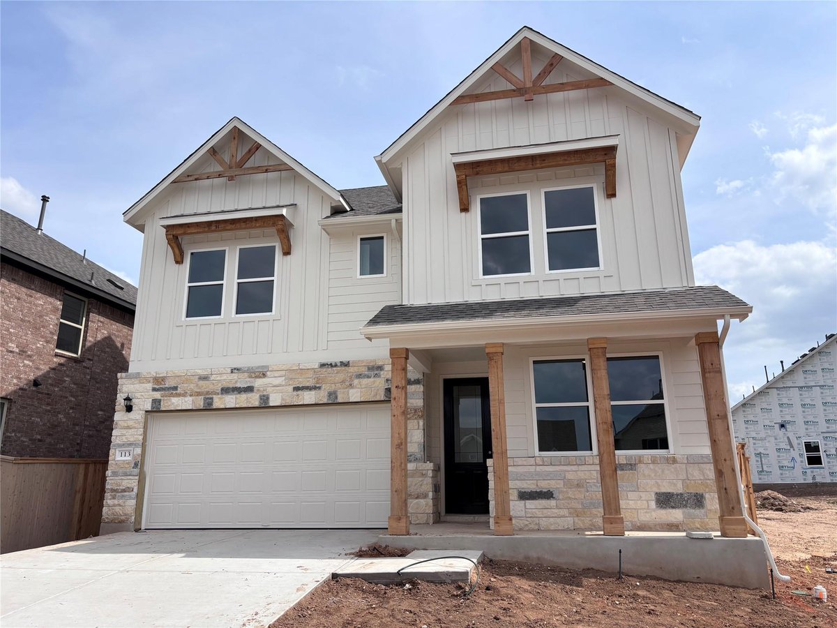 View 113 Coleto Trl in The Colony 113 Coleto Trl - front exterior - Luxury home in The Colony, Bastrop, TX