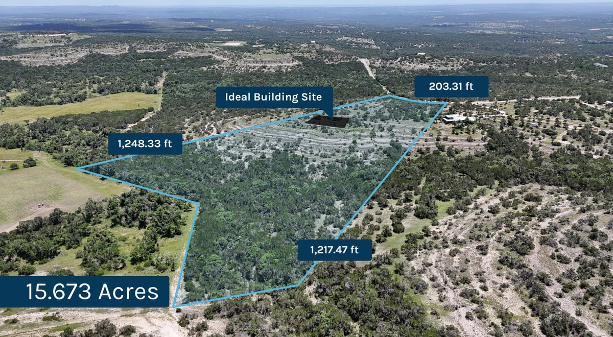 View 1136 Lakeside DR in Hill Country Ranches 1136 Lakeside DR - property photo 1 - Luxury lot in Hill Country Ranches, Wimberley, TX