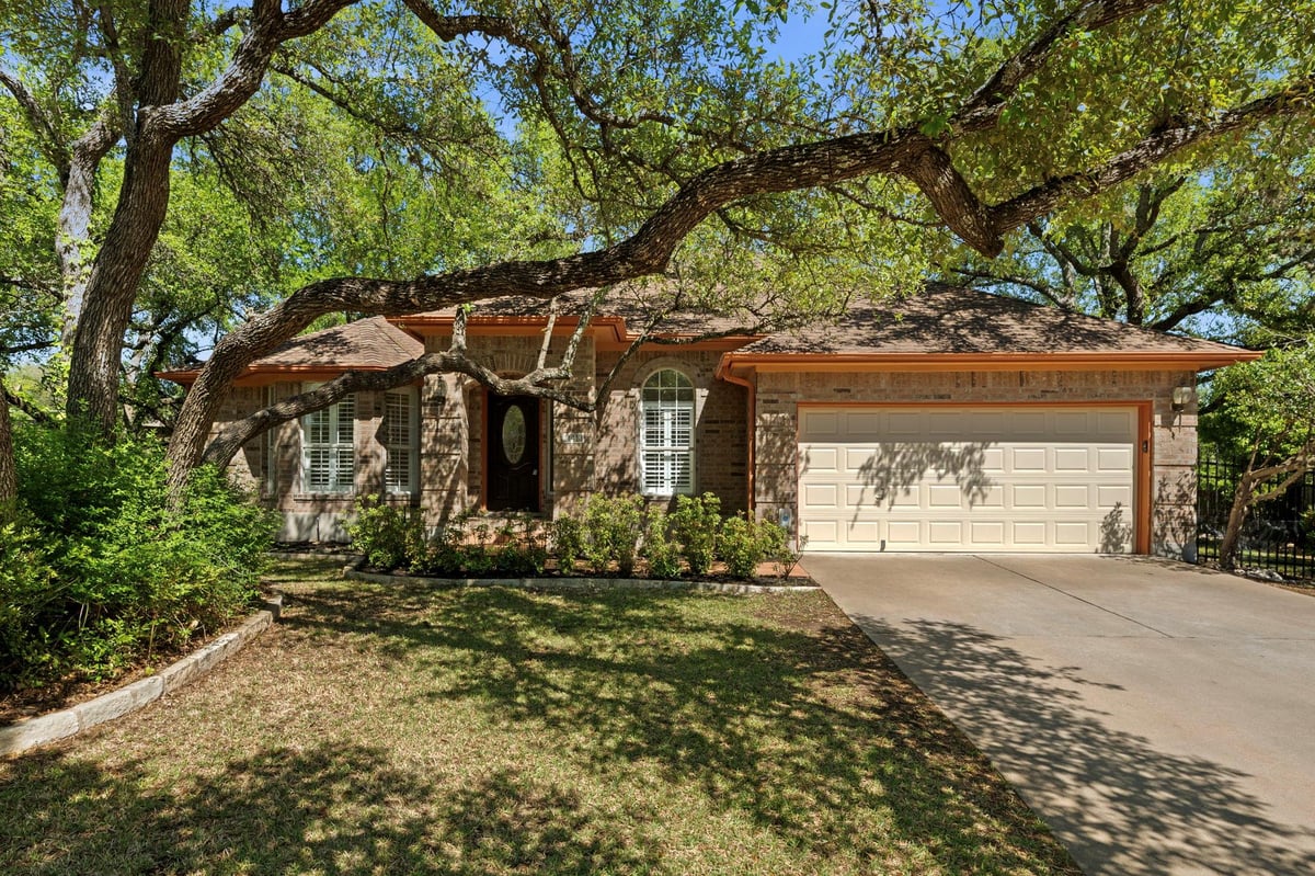View 11413 Monet Dr in Estates Brentwood 11413 Monet Dr - front exterior - Luxury home in Estates Brentwood, Austin, TX