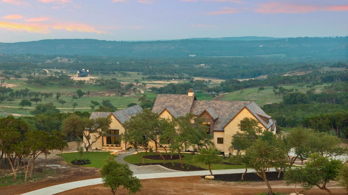 View 1149 Canyon Crossing View in RANCHES AT DRIPPING SPRINGS 1149 Canyon Crossing View - front exterior - Luxury home in RANCHES AT DRIPPING SPRINGS, Dripping Springs, TX