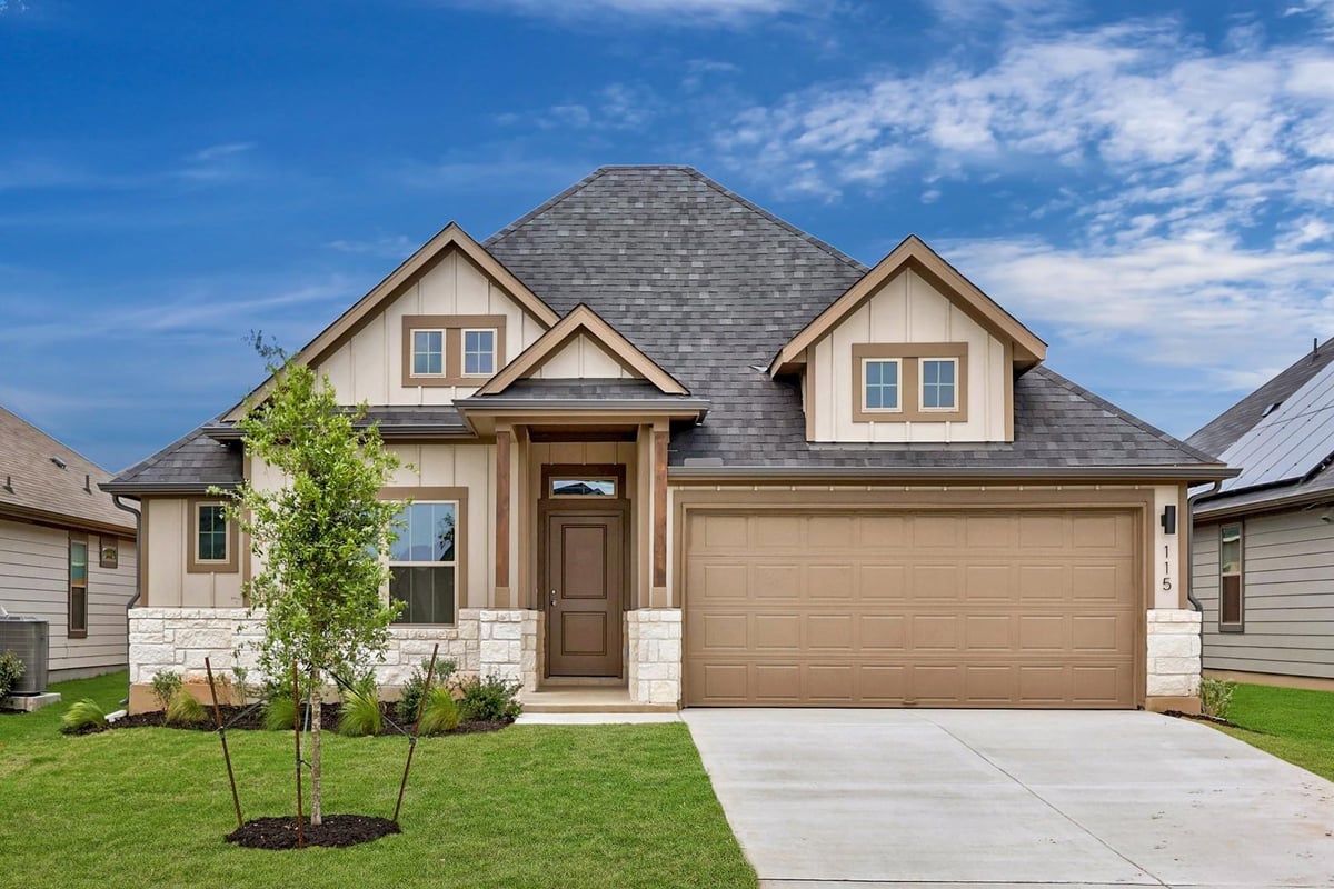View 115 Mandeville DR in Prairie Winds 115 Mandeville DR - front exterior - Luxury home in Prairie Winds, Hutto, TX
