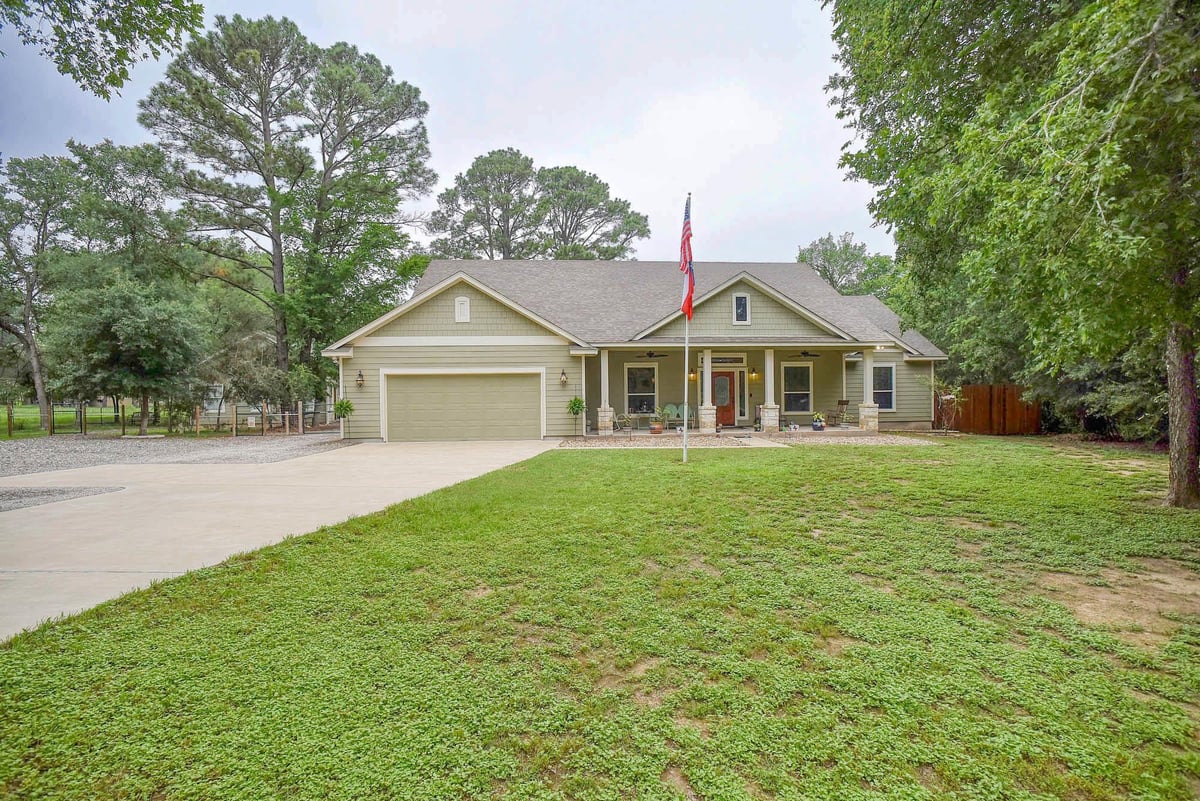 View 115 Mesquite Cv in Piney Ridge 115 Mesquite Cv - front exterior - Luxury home in Piney Ridge, Bastrop, TX