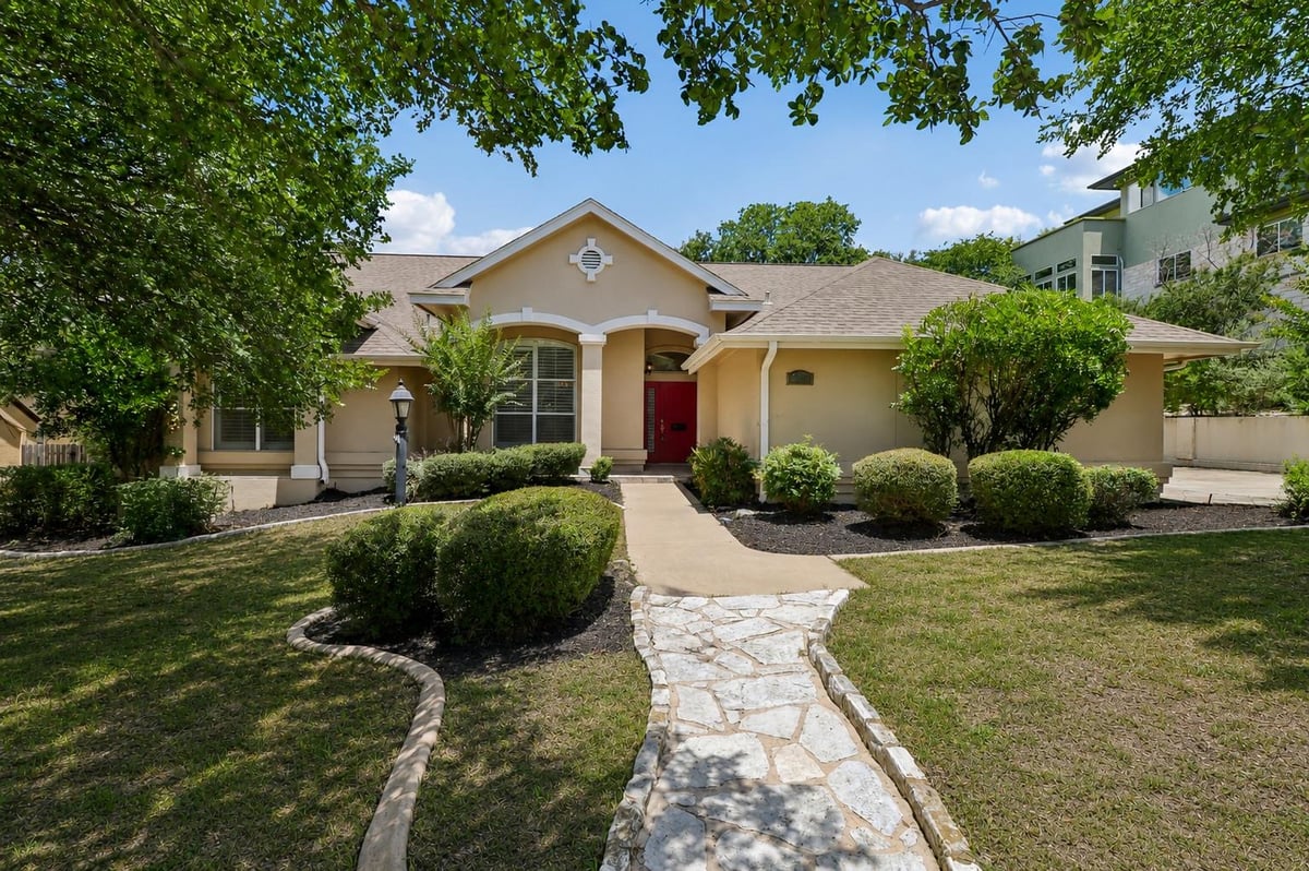 View 115 Tallstar DR in Lakeway Sec 20 115 Tallstar DR - front exterior - Luxury home in Lakeway Sec 20, Lakeway, TX