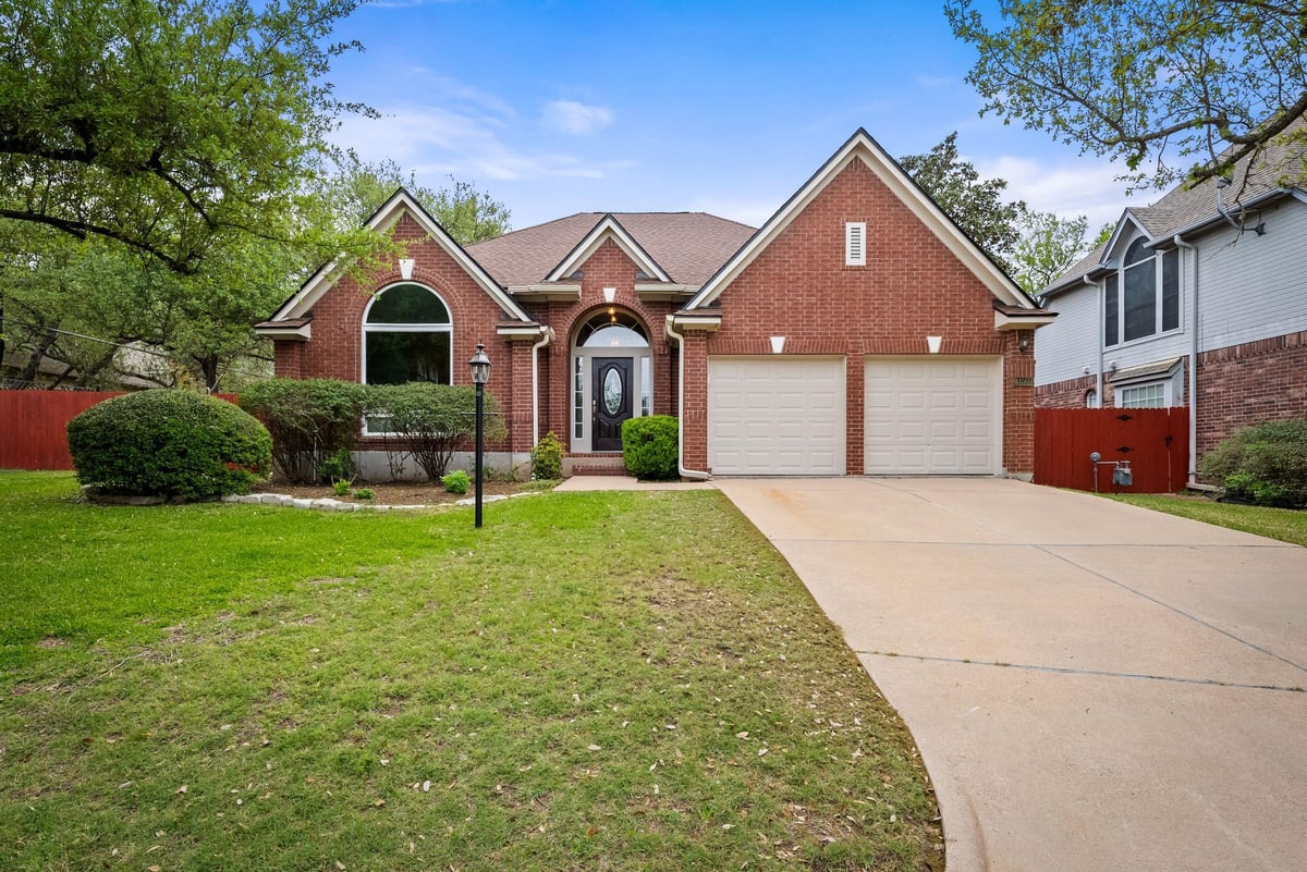 View 11560 Cedarcliffe DR in Tanglewood Estates 11560 Cedarcliffe DR - front exterior - Luxury home in Tanglewood Estates, Austin, TX
