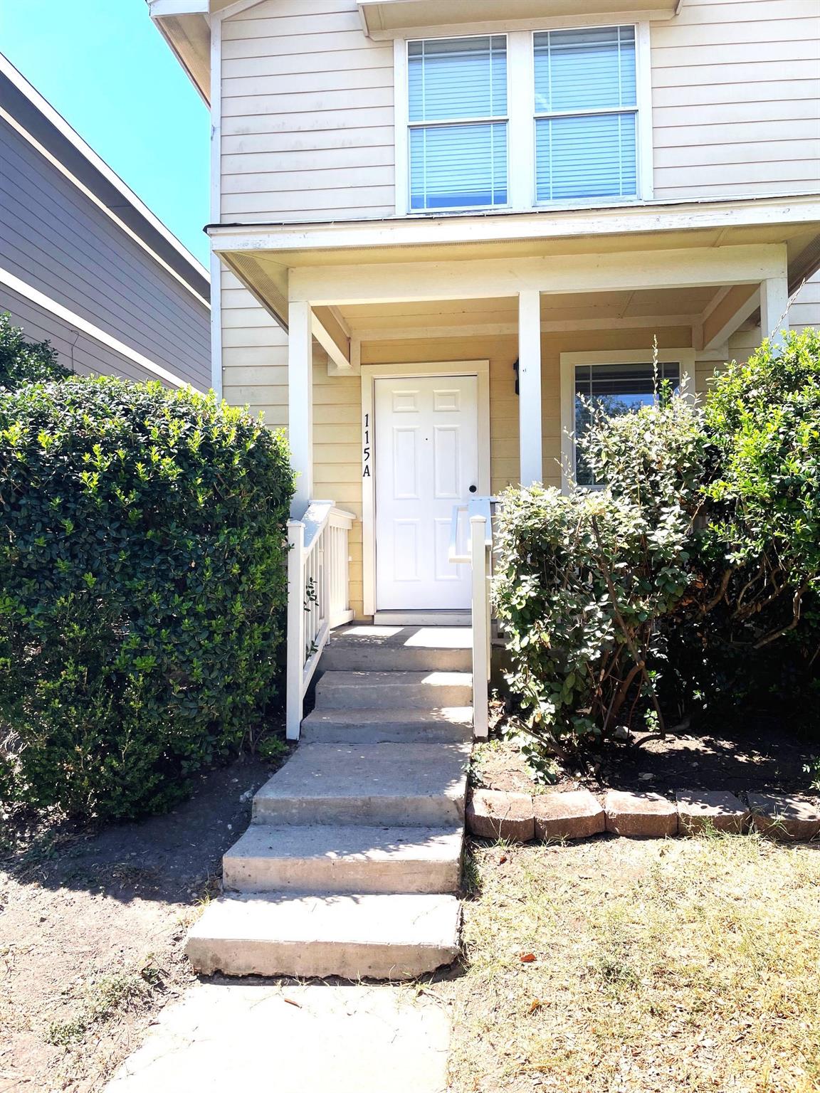 View 115A Auction Oak Unit #A in Plum Creek Ph I Sec 5A Rep 115A Auction Oak Unit #A - front exterior - Luxury home in Plum Creek Ph I Sec 5A Rep, Kyle, TX