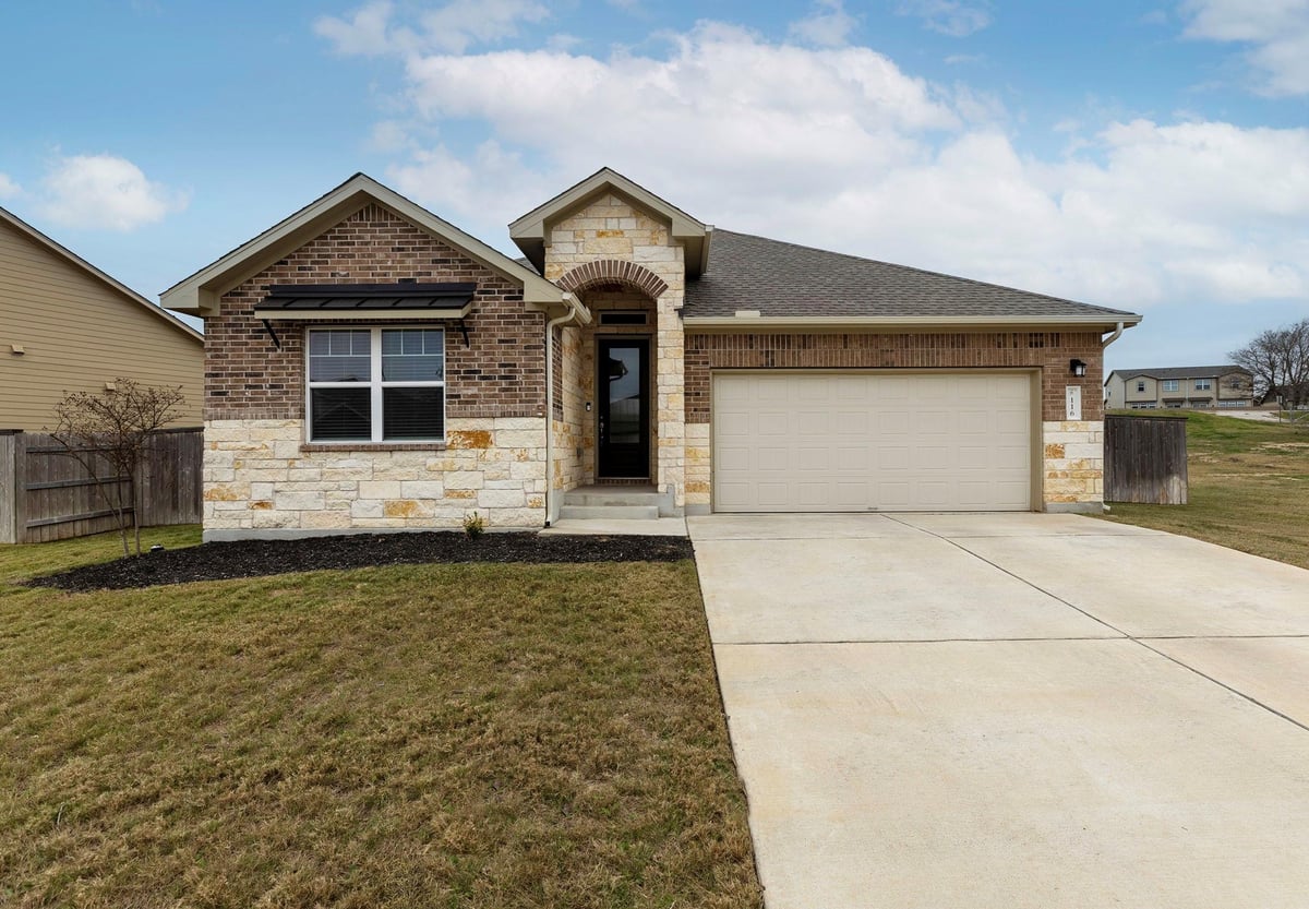 View 116 Joseph Hawkins Ln in Colony Riverside 116 Joseph Hawkins Ln - front exterior - Luxury home in Colony Riverside, Bastrop, TX