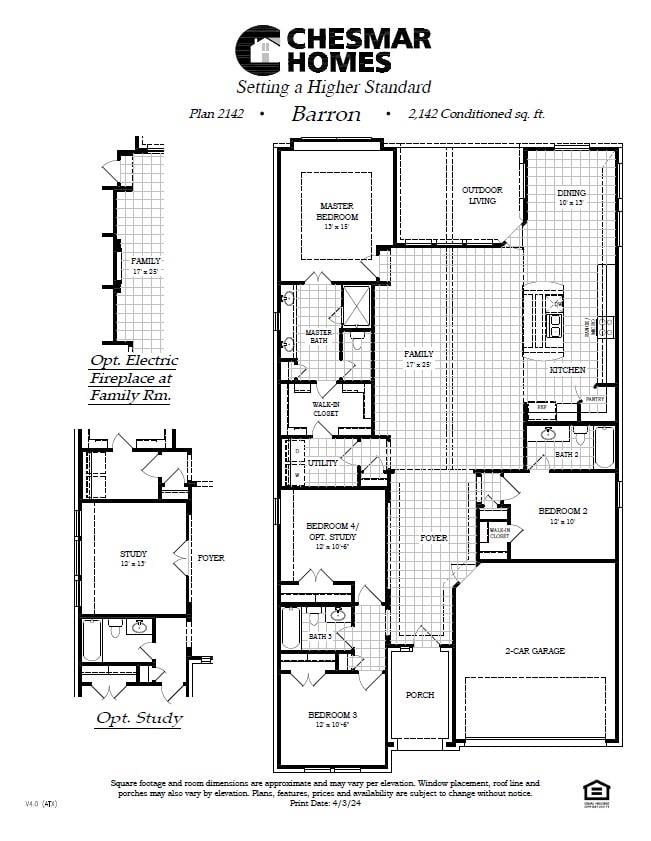 Living area at 116 Monza Bnd - 4 bed 3 bath home