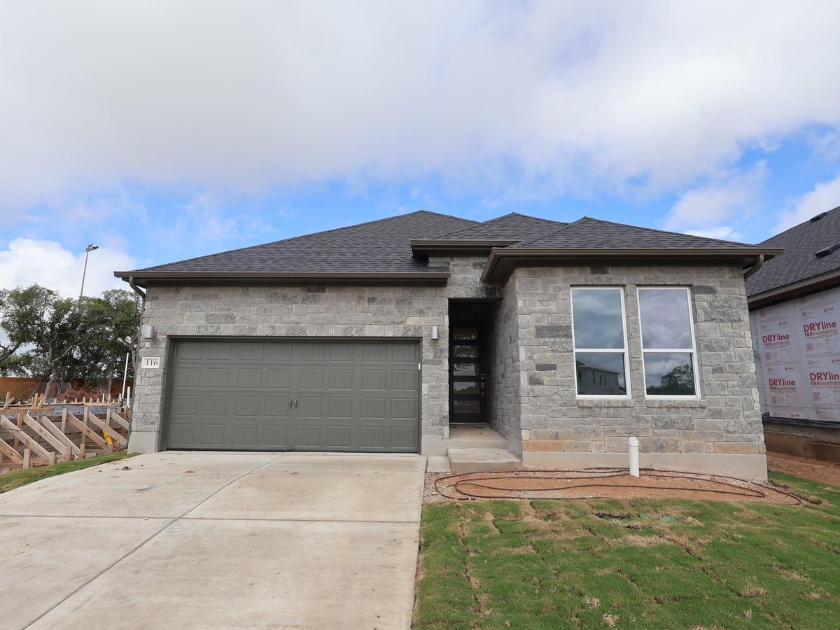 View 116 Norway Spruce ST in Heritage 116 Norway Spruce ST - front exterior - Luxury home in Heritage, Dripping Springs, TX