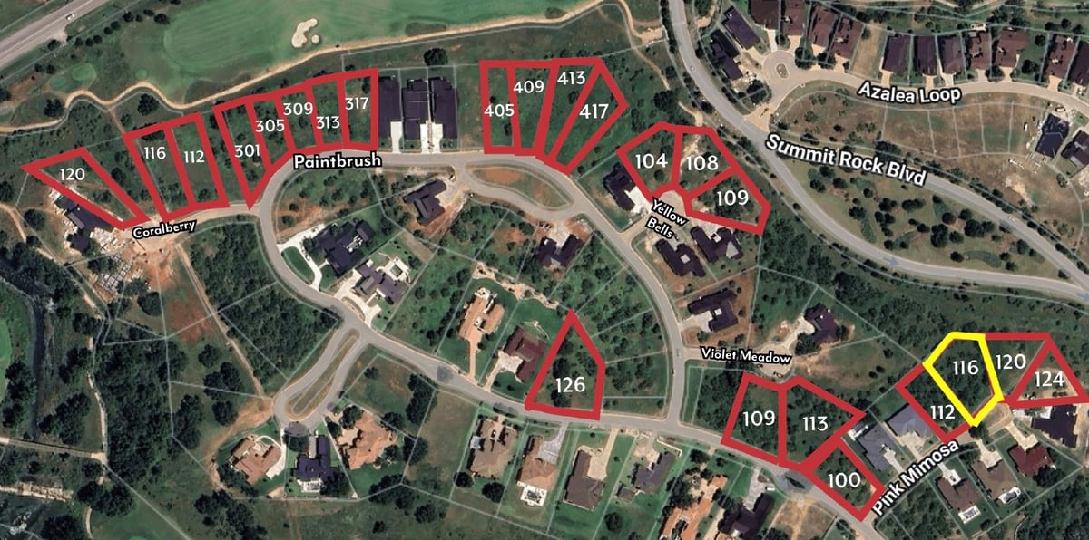 View 116 Pink Mimosa in Summit Rock 116 Pink Mimosa - front exterior - Luxury lot in Summit Rock, Horseshoe Bay, TX