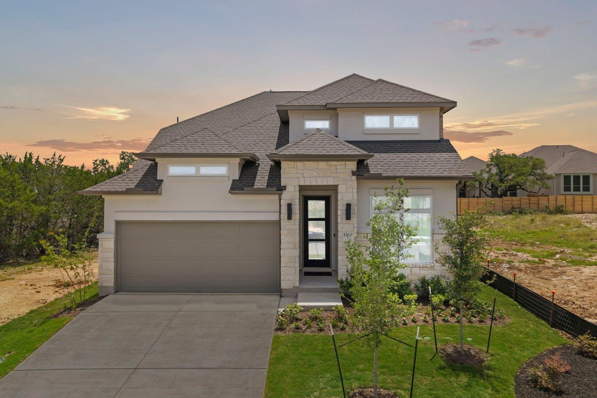 View 1160 Flying Cloud TRL in Wolf Ranch West Bend 1160 Flying Cloud TRL - front exterior - Luxury home in Wolf Ranch West Bend, Georgetown, TX