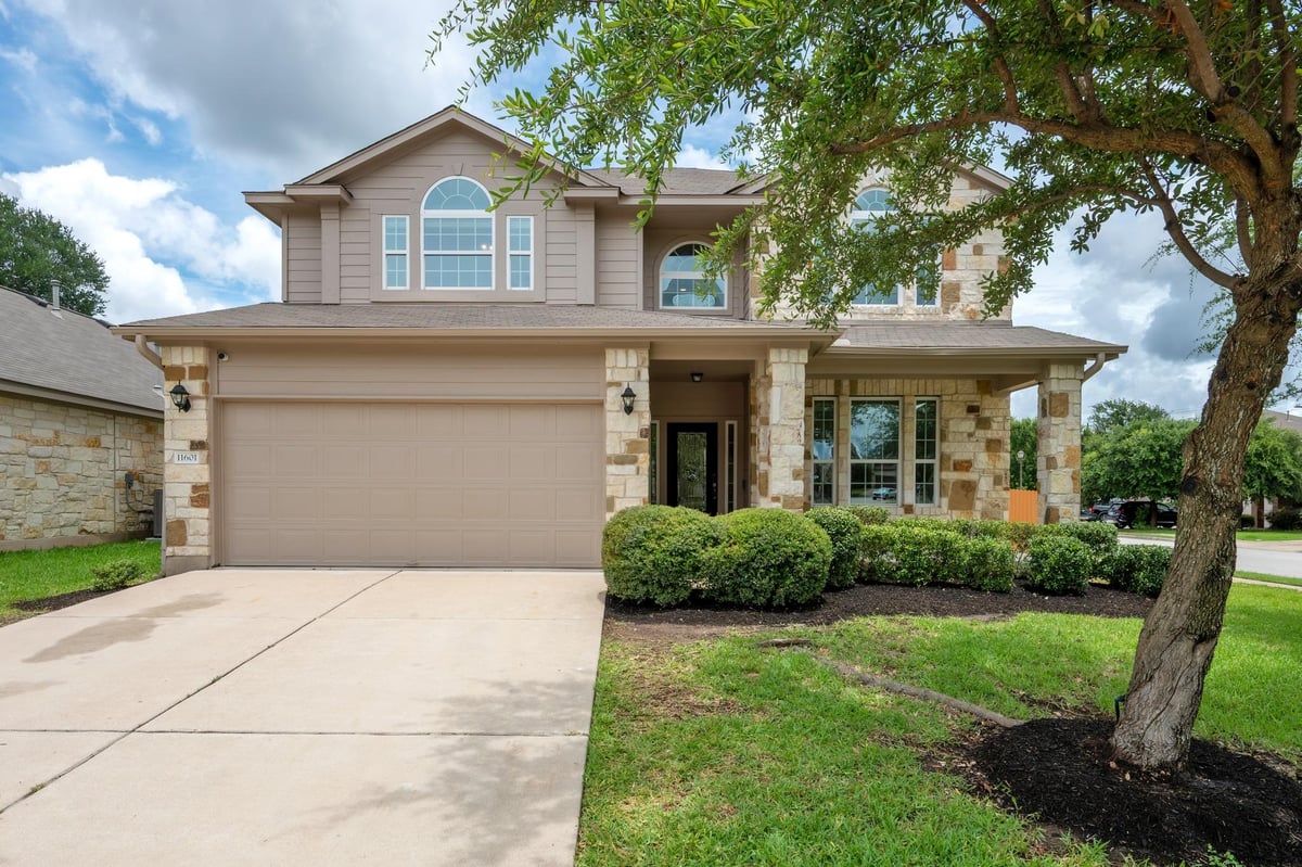 View 11601 Faubian LN in Avery Ranch 11601 Faubian LN - front exterior - Luxury home in Avery Ranch, Austin, TX