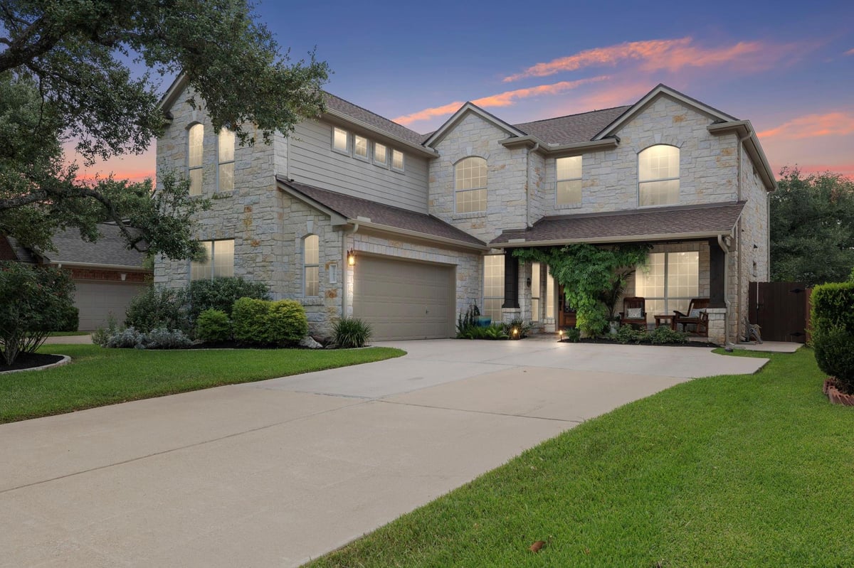 View 11612 Brandon Parke Trl in Parke At Anderson Mill 11612 Brandon Parke Trl - front exterior - Luxury home in Parke At Anderson Mill, Austin, TX
