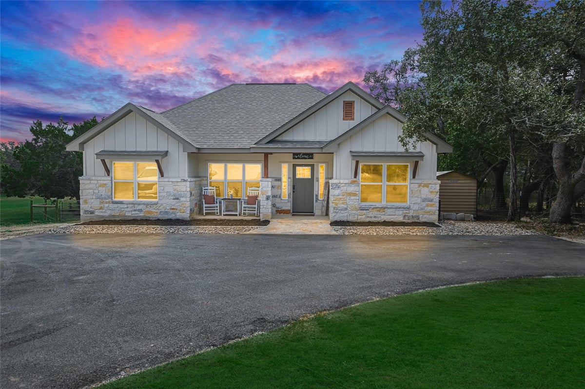 View 11631 FM 32 in Rancho Del Lago 10 11631 FM 32 - front exterior - Luxury home in Rancho Del Lago 10, Fischer, TX
