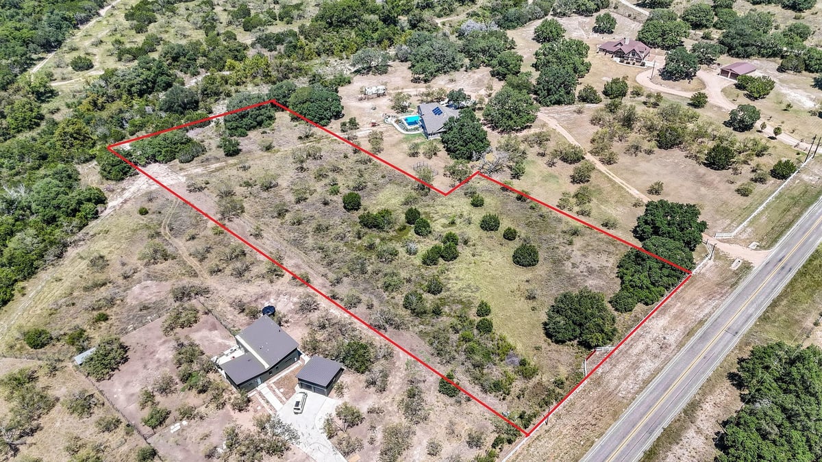View 11670 FM 1174 in Whitewater Springs 11670 FM 1174 - front exterior - Luxury lot in Whitewater Springs, Bertram, TX