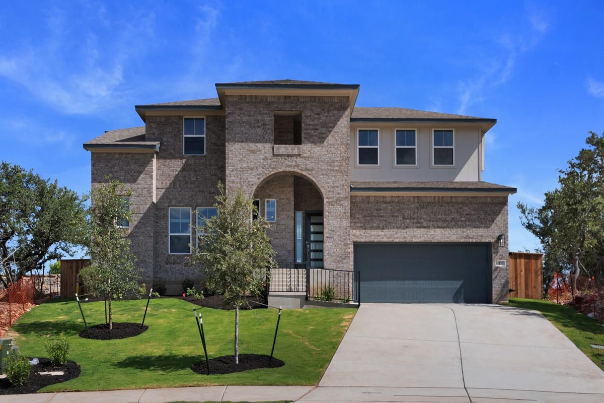 117 Beautiful Wisdom CT - front exterior - Luxury home in Parkside on the River, Georgetown, TX