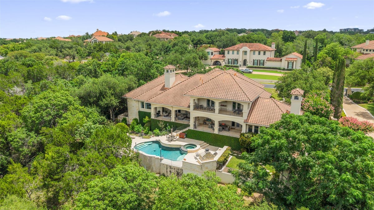 View 117 Bella Cima Dr in Costa Bella Sec 02 117 Bella Cima Dr - front exterior - Luxury home in Costa Bella Sec 02, Austin, TX