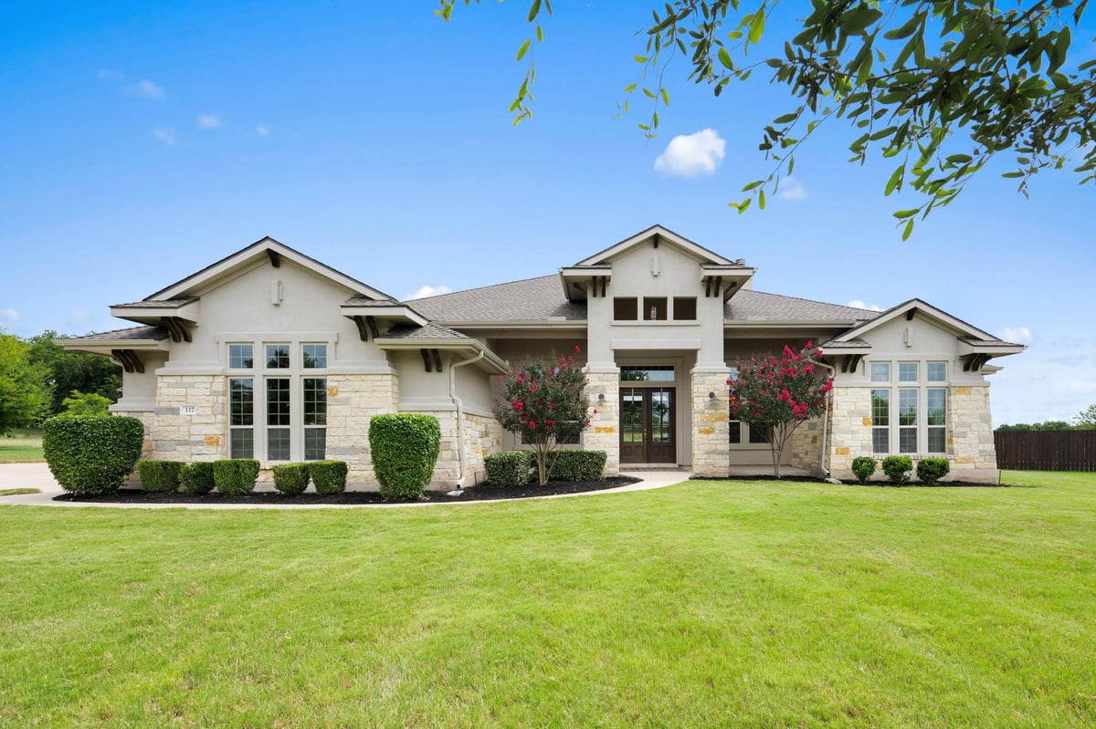View 117 Cavalier CV in Green Haven 117 Cavalier CV - front exterior - Luxury home in Green Haven, Hutto, TX