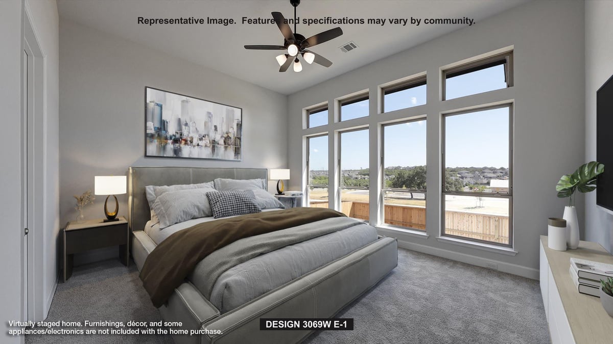 Primary bedroom at 117 North River Way - 4 bed 3 bath home