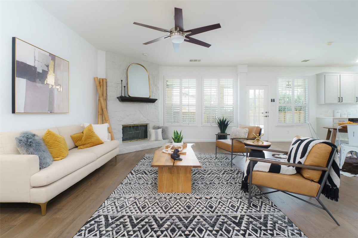 Living area at 11700 Misty White Dr - 5 bed 4 bath home