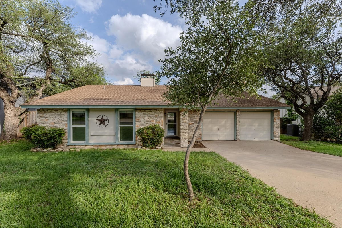 View 11707 Shoshone Dr in Mesa Park 11707 Shoshone Dr - front exterior - Luxury home in Mesa Park, Austin, TX