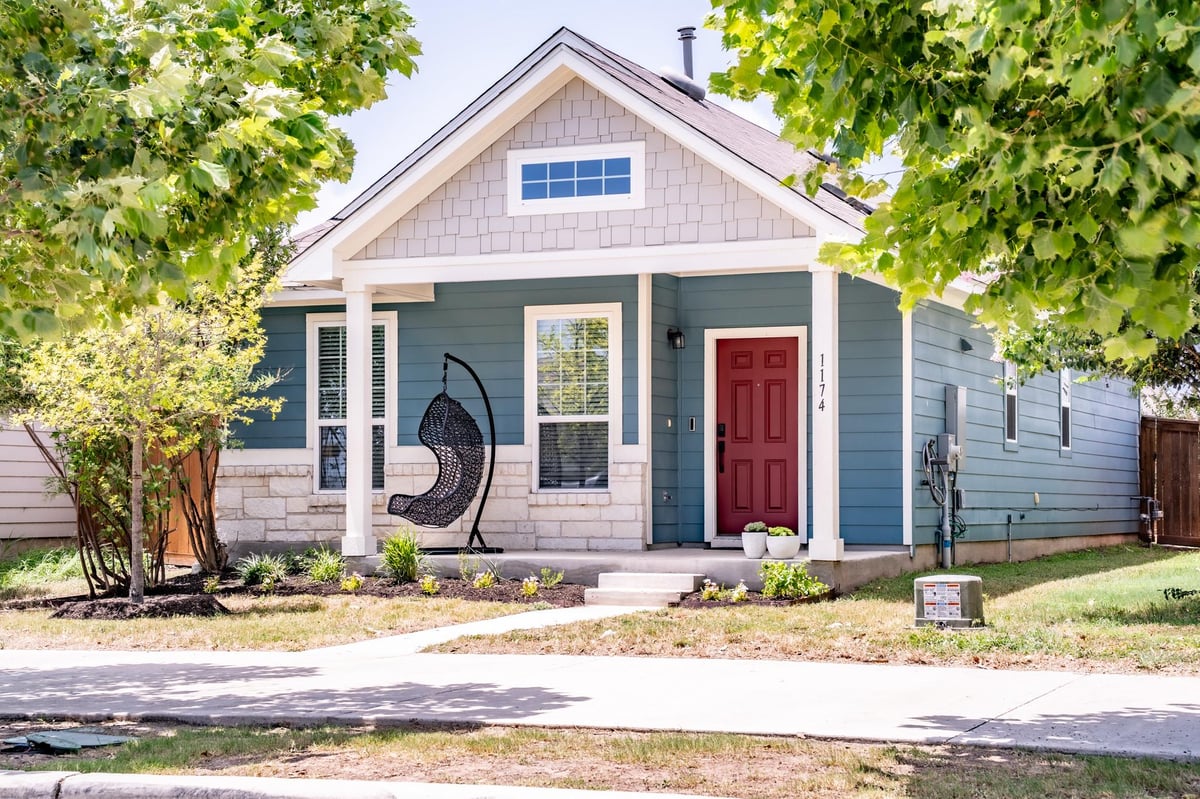 View 1174 Esplanade PKWY in Trace Sub Pa 1A Sec C 1174 Esplanade PKWY - front exterior - Luxury home in Trace Sub Pa 1A Sec C, San Marcos, TX