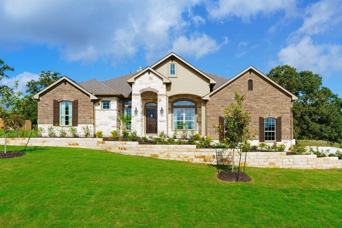 View 118 Double Eagle Ranch Dr in Double Eagle Ranch 118 Double Eagle Ranch Dr - front exterior - Luxury home in Double Eagle Ranch, Cedar Creek, TX