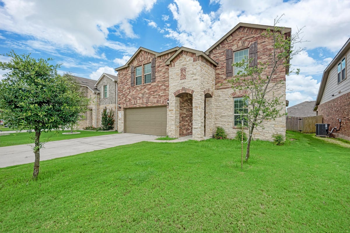 View 11809 Eragon DR in BELLINGHAM MEADOWS 11809 Eragon DR - front exterior - Luxury home in BELLINGHAM MEADOWS, Austin, TX