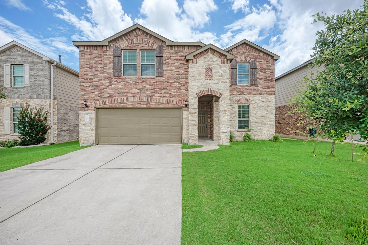 View 11809 Eragon DR in BELLINGHAM MEADOWS 11809 Eragon DR - front exterior - Luxury home in BELLINGHAM MEADOWS, Austin, TX