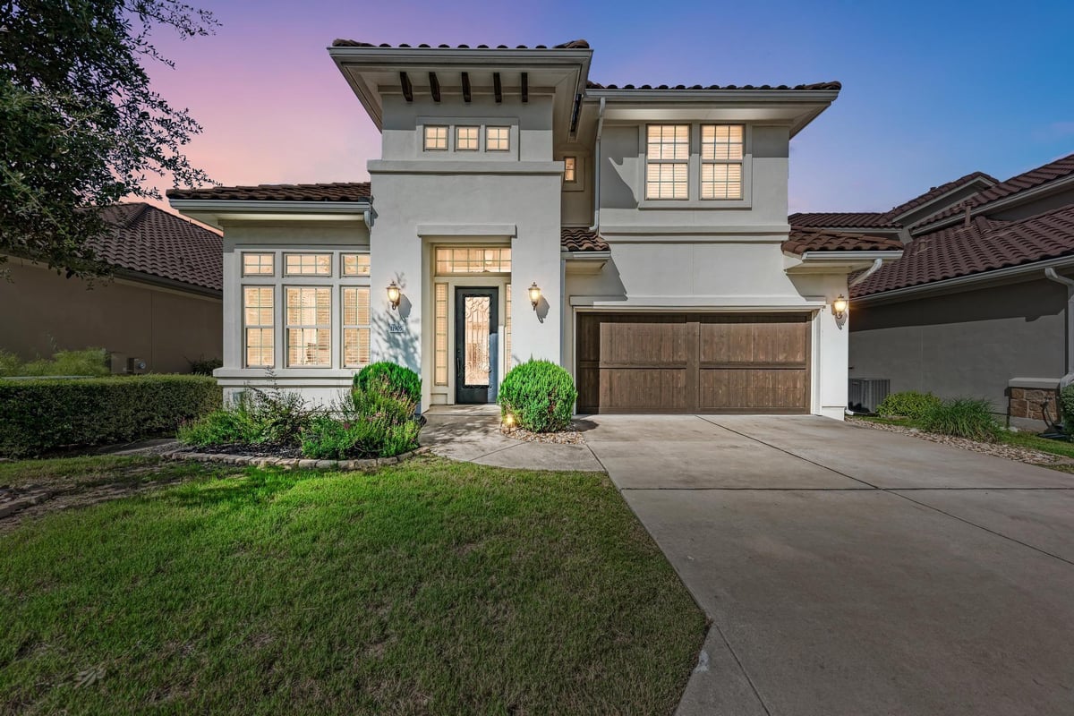 View 11905 Viscaya Way in Montebello 11905 Viscaya Way - front exterior - Luxury home in Montebello, Austin, TX