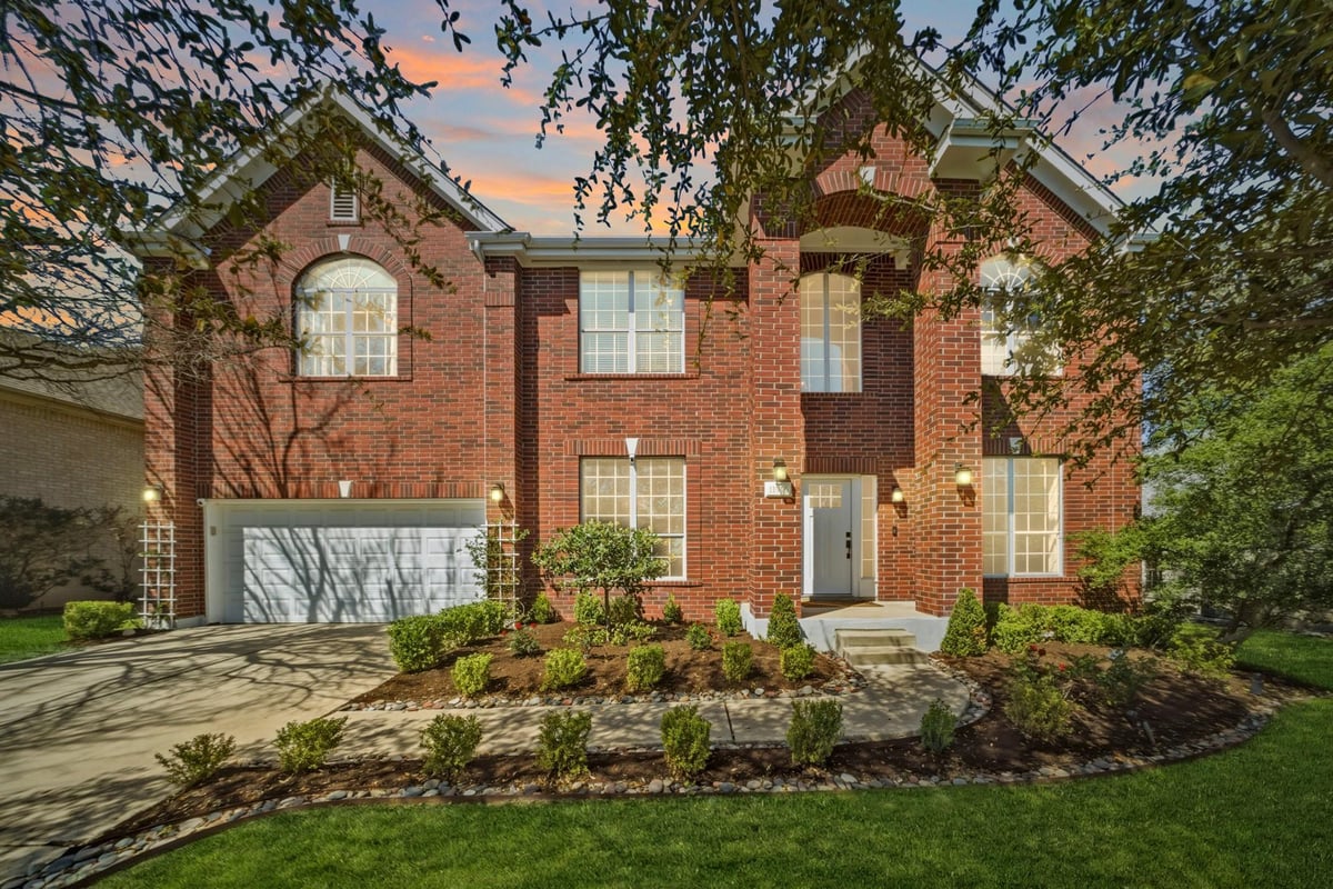 View 11916 Loomis Dr in Lake Pointe Ph 01-E 11916 Loomis Dr - front exterior - Luxury home in Lake Pointe Ph 01-E, Austin, TX