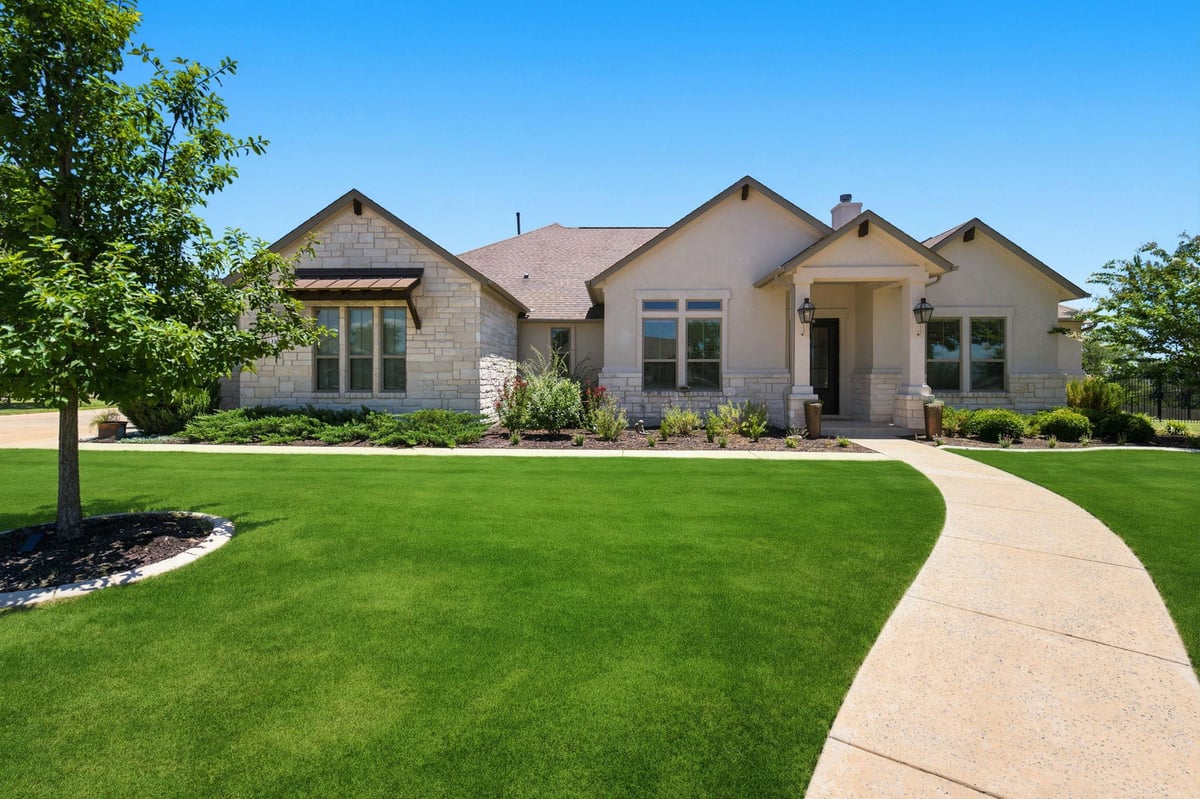 View 120 Barbosa CV in Santa Rita Ranch Estates 120 Barbosa CV - front exterior - Luxury home in Santa Rita Ranch Estates, Liberty Hill, TX