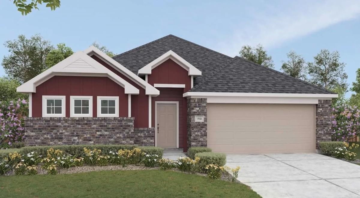View 120 Quail Convey Dr in Hunters Glen 120 Quail Convey Dr - front exterior - Luxury home in Hunters Glen, Jarrell, TX