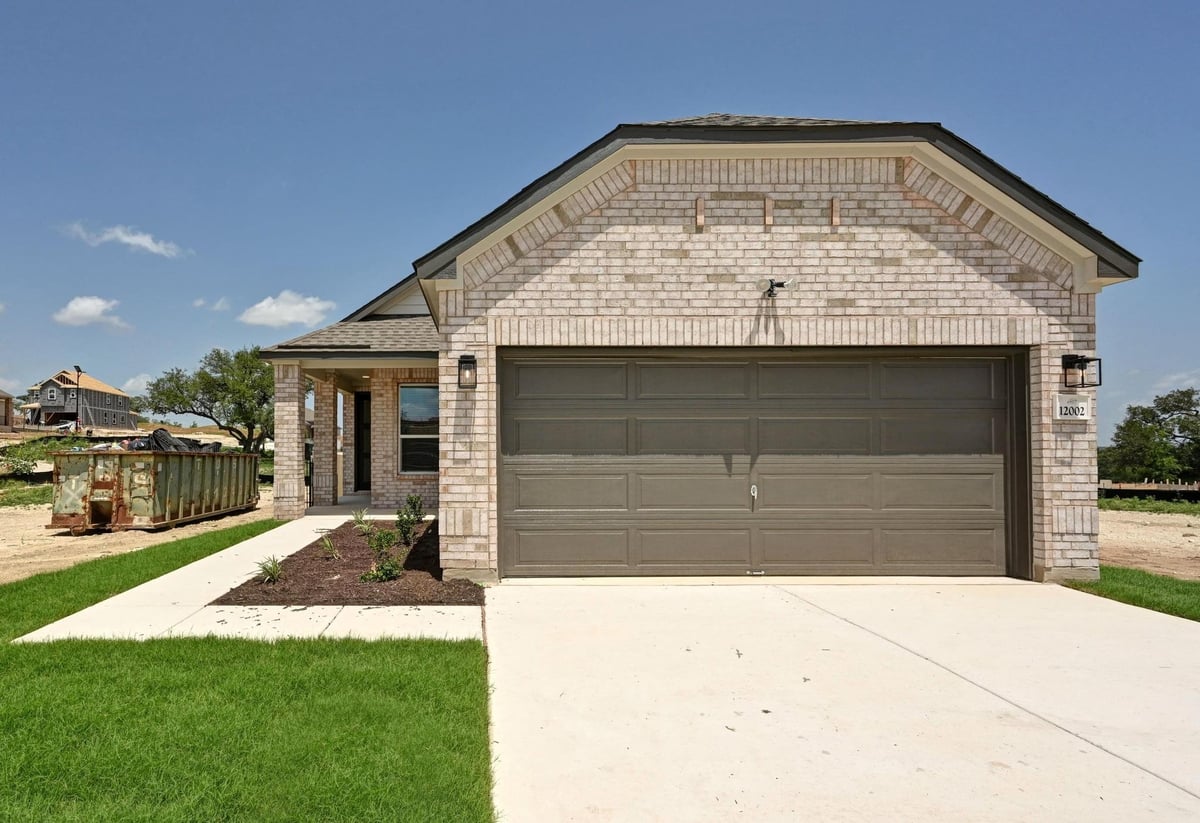 View 12002 Salvador St in Creekside at Estancia 12002 Salvador St - front exterior - Luxury home in Creekside at Estancia, Austin, TX