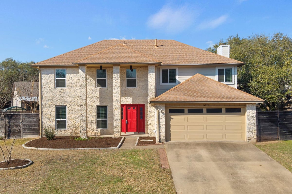 View 12004 Cherie DR in Gracywoods Sec 09 & 10 12004 Cherie DR - front exterior - Luxury home in Gracywoods Sec 09 & 10, Austin, TX