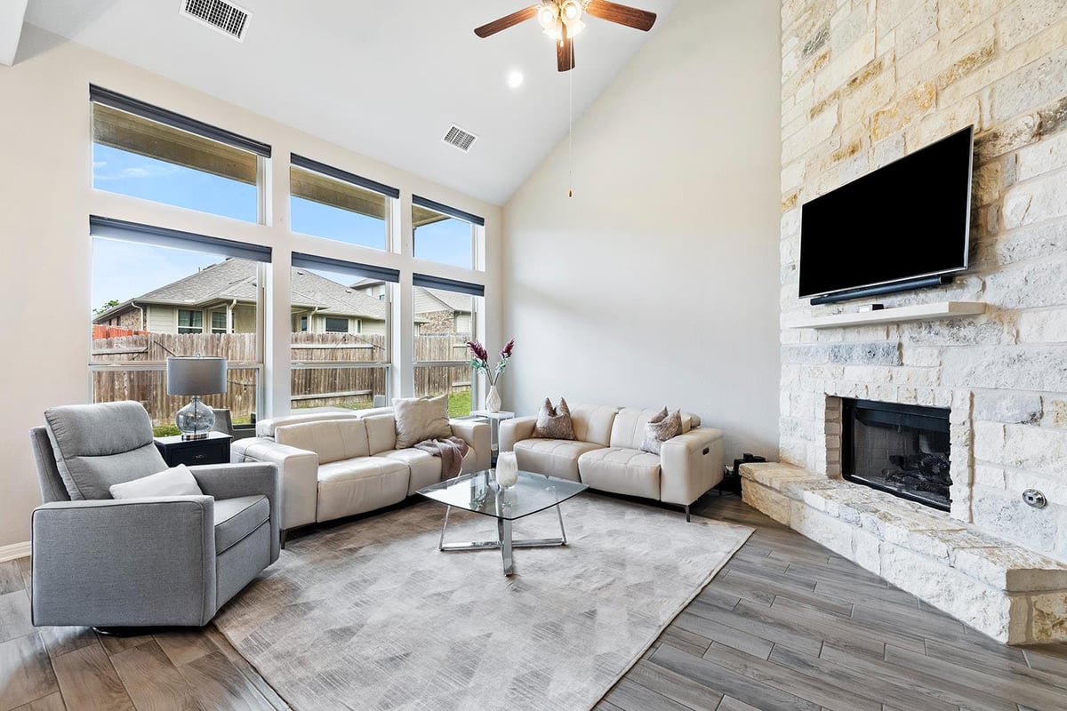 Living area at 12004 Manarola Dr - 4 bed 3 bath home