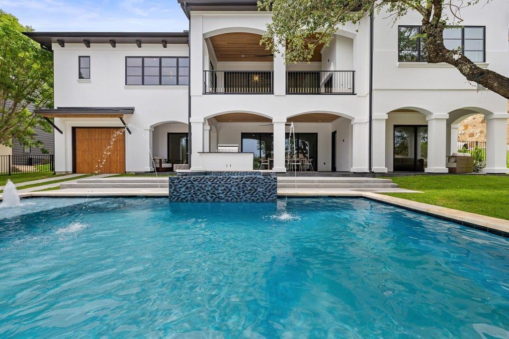 View 12004 Preserve Vista Ter in Lake Pointe Sec 07 12004 Preserve Vista Ter - front exterior - Luxury home in Lake Pointe Sec 07, Austin, TX