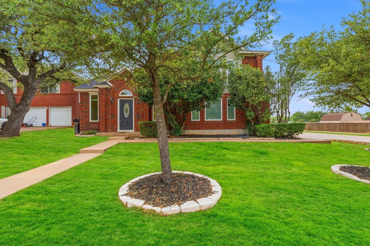 View 1201 Deer Grove Dr in Buttercup Creek Sec 03 Village 02 1201 Deer Grove Dr - front exterior - Luxury home in Buttercup Creek Sec 03 Village 02, Cedar Park, TX