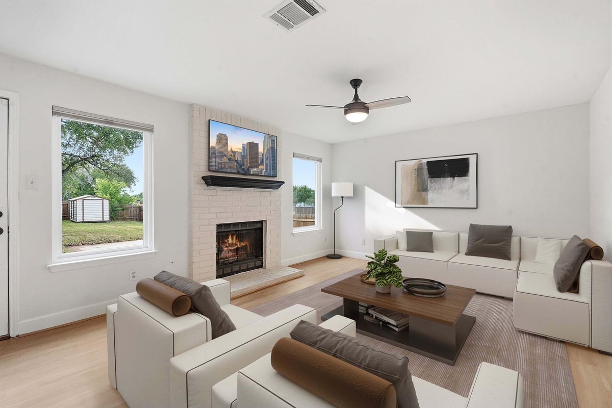 Living area at 1201 Deer Grove Dr - 3 bed 2 bath home