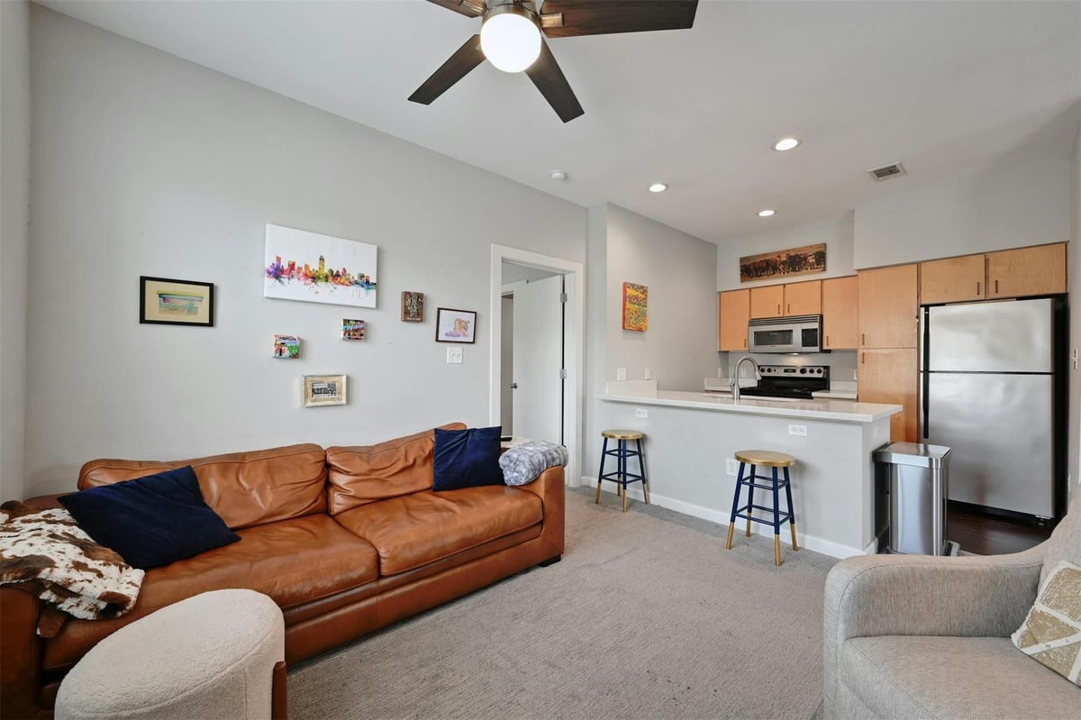 View 1201 Grove Blvd Unit #1403 in Boulevard A Condo Amd 1201 Grove Blvd Unit #1403 - front exterior - Luxury home in Boulevard A Condo Amd, Austin, TX