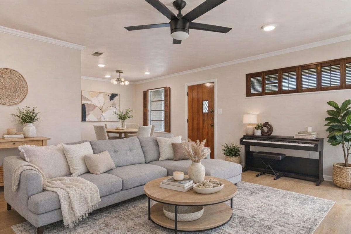 Living area at 1201 Larkwood Dr - 3 bed 2 bath home