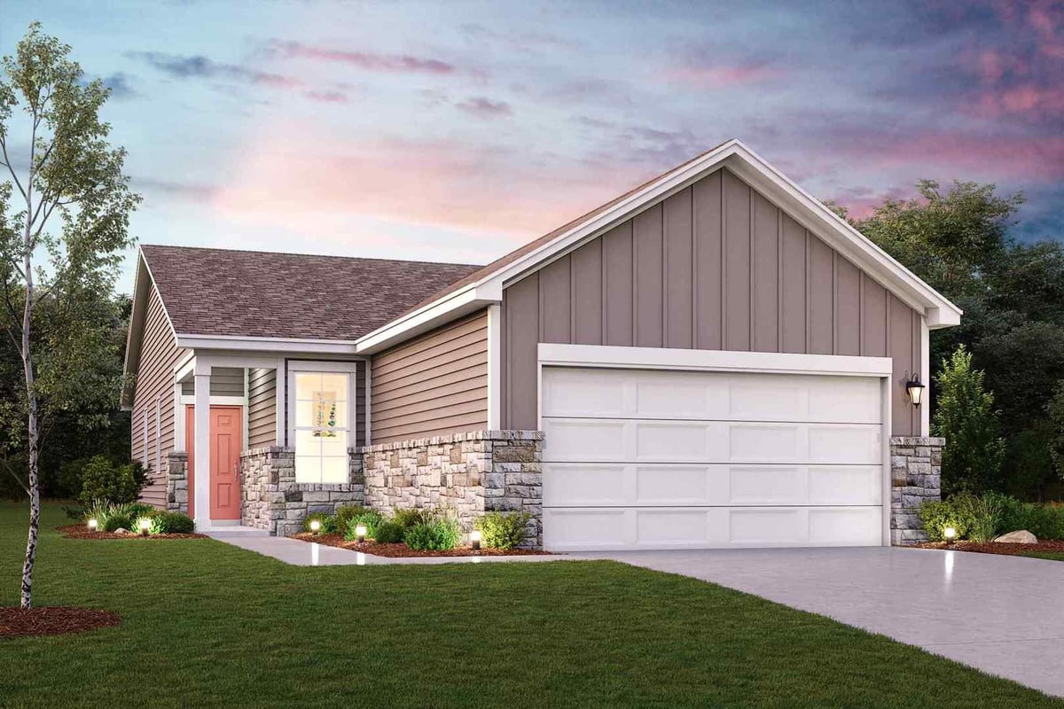 1201 Lavender WAY - front exterior - Luxury home in Heights at San Gabriel, Georgetown, TX