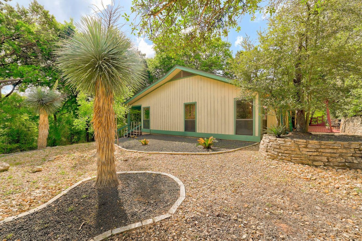 View 1201 Yaupon Valley RD in Stonehedge Estates 1201 Yaupon Valley RD - front exterior - Luxury home in Stonehedge Estates, West Lake Hills, TX