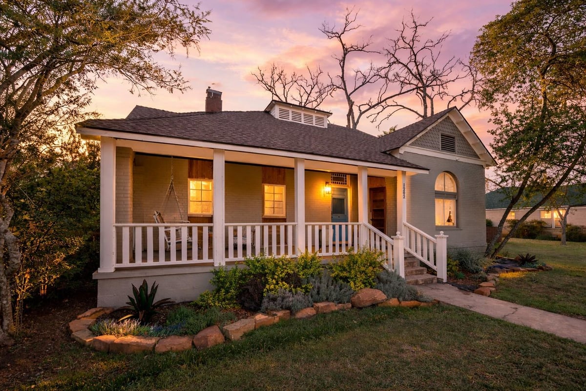 View 1202 Pecan St in Farm Lt 1202 Pecan St - front exterior - Luxury home in Farm Lt, Bastrop, TX