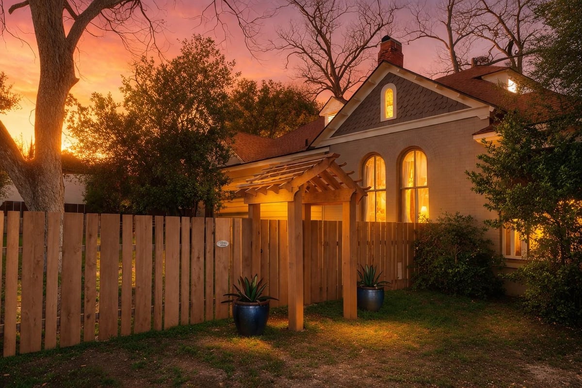 Primary bedroom at 1202 Pecan St - 3 bed 3 bath home